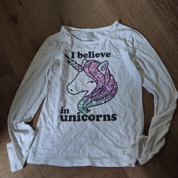 George Other - Unicorn Long Sleeve Kids Shirt - White